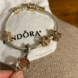 Pandora charms Gold